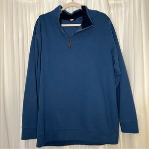 Lands' End Men's Fleece Quarter-Zip Pullover